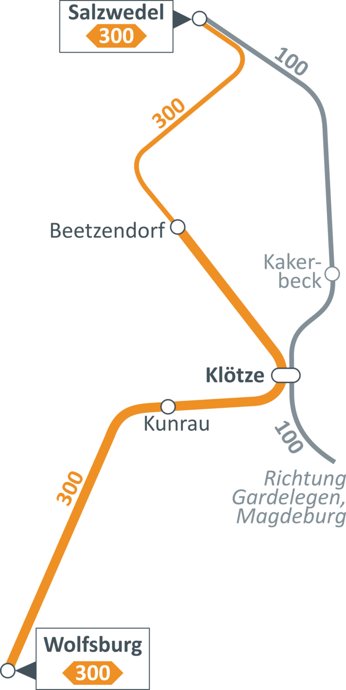 Netzplan - Linie 300