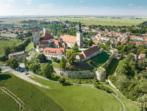 Luftbild der Burg Querfurt