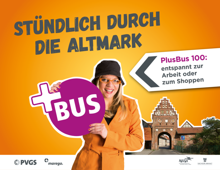 BusPlus - Banner mit Rasender Rosi