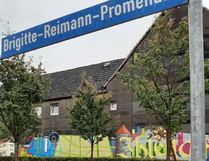 Brigitte-Reimann-Promenade in Burg, Foto: © Anke Triller Brigitte-Reimann-Promenade in Burg