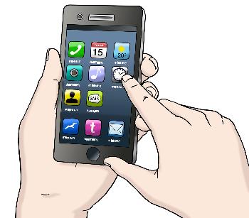 Hände mit Smartphone Hände mit Smartphone