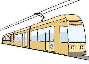 Fahrende Straßenbahn Fahrende Straßenbahn